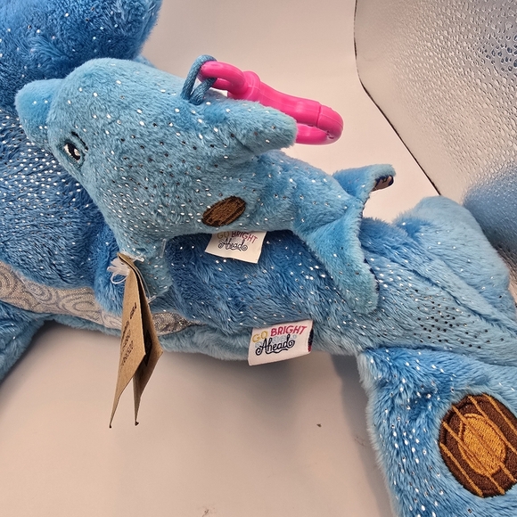 Girl Scout Cookie Rewards Coral The Dolphin 17" with Mini Plush Dangler 2023. - Picture 11 of 11